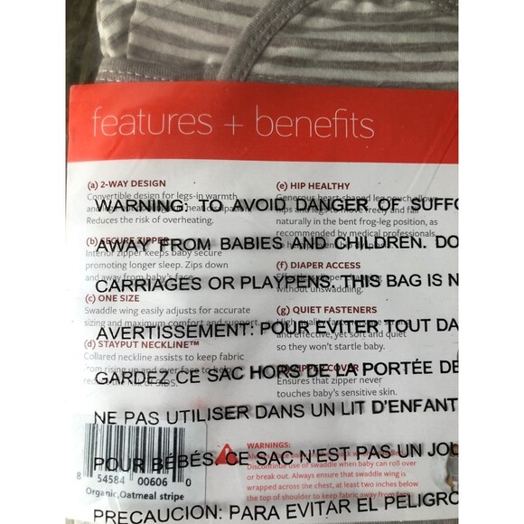 Embe 2 way swaddle brand new striped - Picture 5 of 6